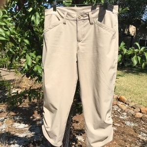 Tan Eddie Bauer Hiking Pants Capris
